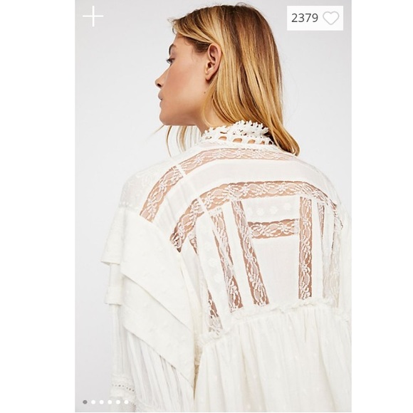 Free People Heartbreaker Mini Dress Ivory - Picture 4 of 8